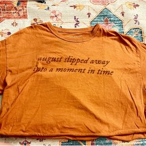 Taylor Swift Urban Outfitters August Crop Top